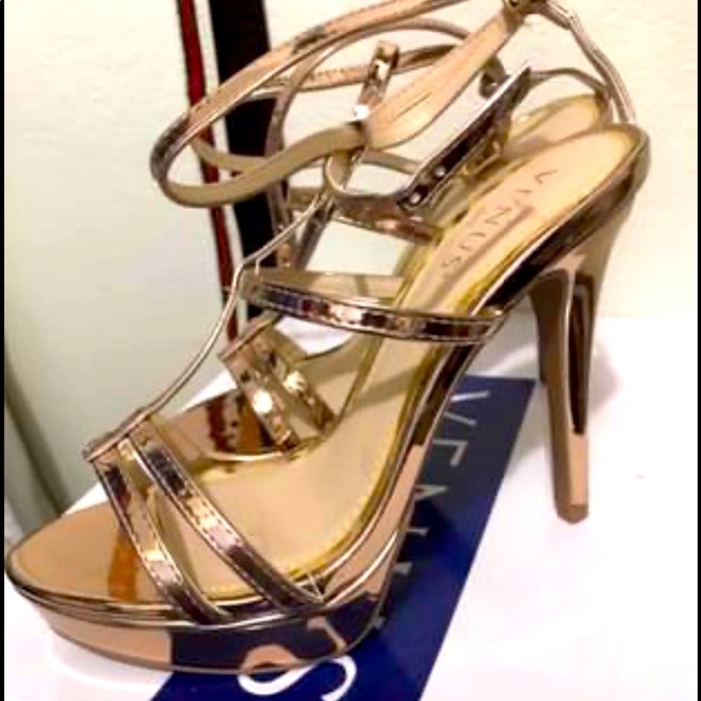 Chrome high heels